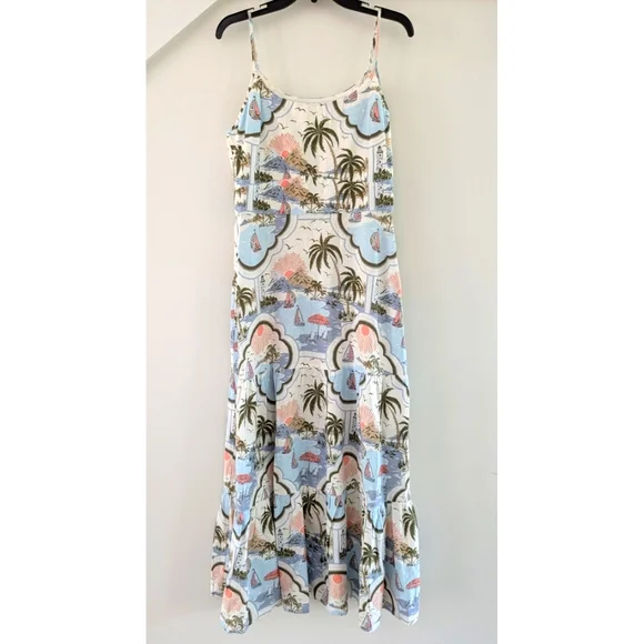 Cynthia Rowley | Dresses | Cynthia Rowley Tropical Print Maxi Dress |  Poshmark